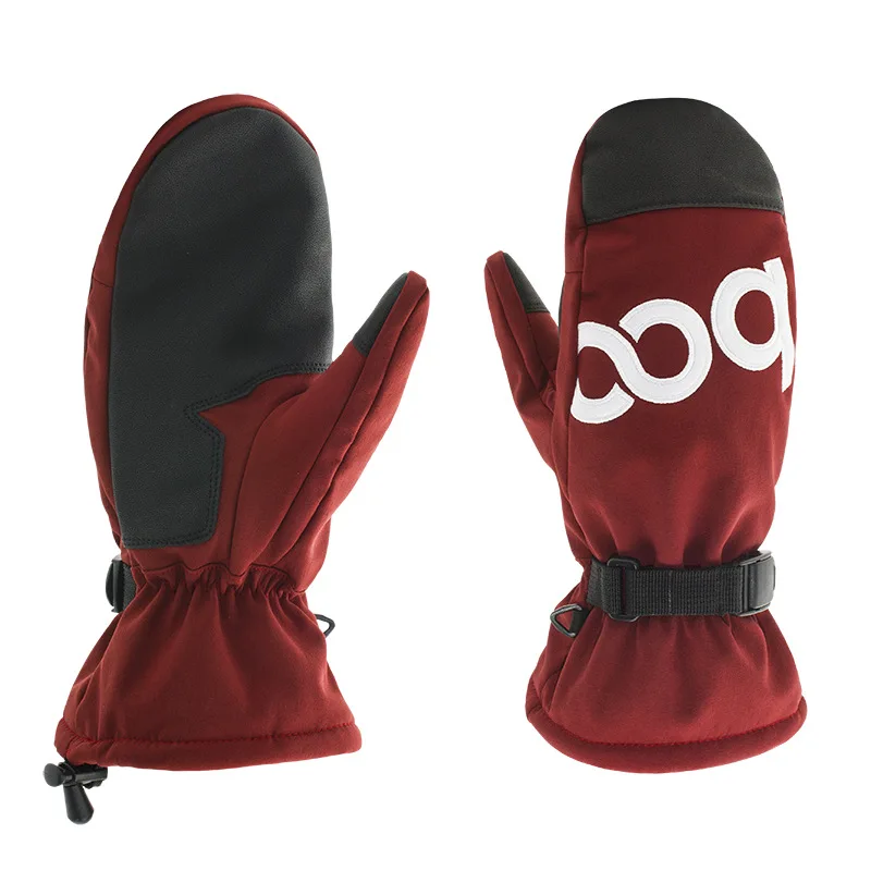 S/M/L перчатки BOODUN водонепроницаемые ветрозащитные унисекс лыжные перчатки для велоспорта и скалолазания варежки из искусственной кожи для спорта на открытом воздухе термоперчатки