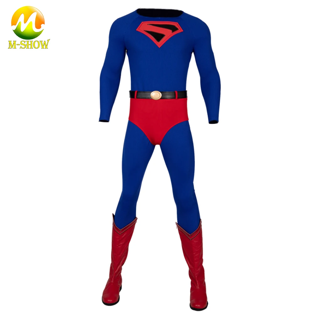 DC Comical cosplay Костюм Супермена Kingdom Come супергерой косплей плащ-комбинезон на Хэллоуин Zentai костюм для взрослых мужчин на заказ