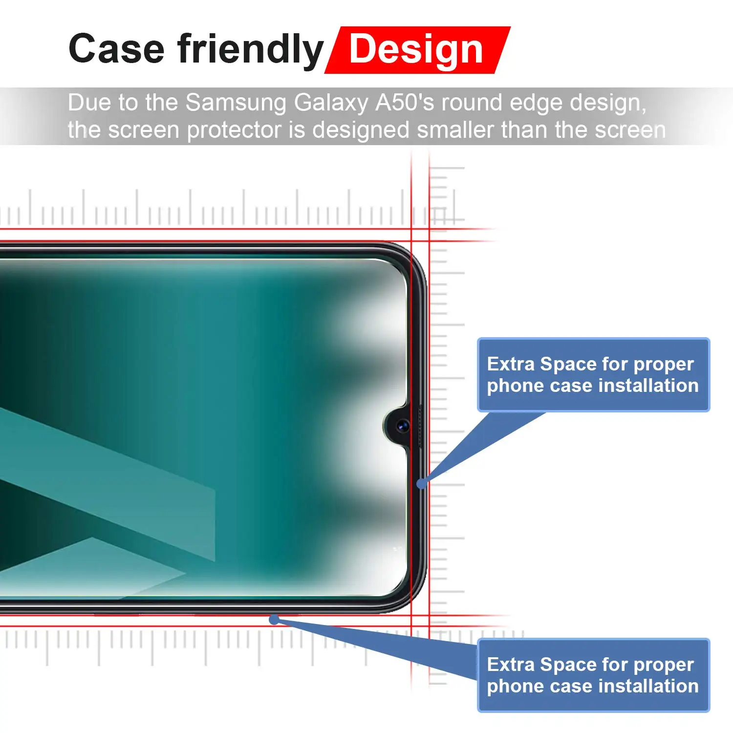 Protective Case On For Umidigi X Screen Protector Full Cover For UmidigiX glass Case Cover