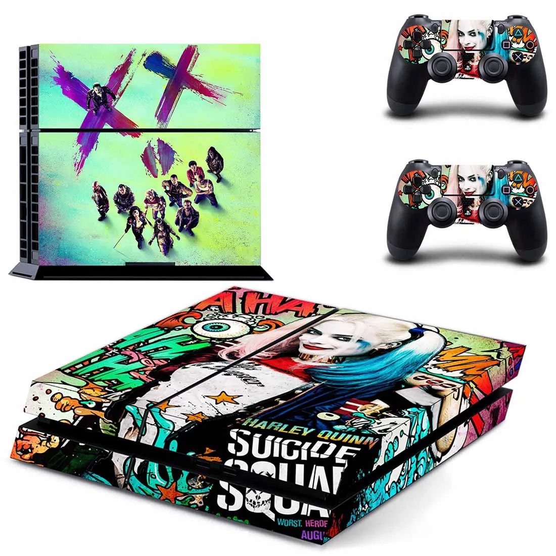 Наклейка s Harley quins наклейка для PS4 PS 4 наклейка Play station 4 наклейки виниловые Pegatinas для консоли playstation 4 и 2 контроллера
