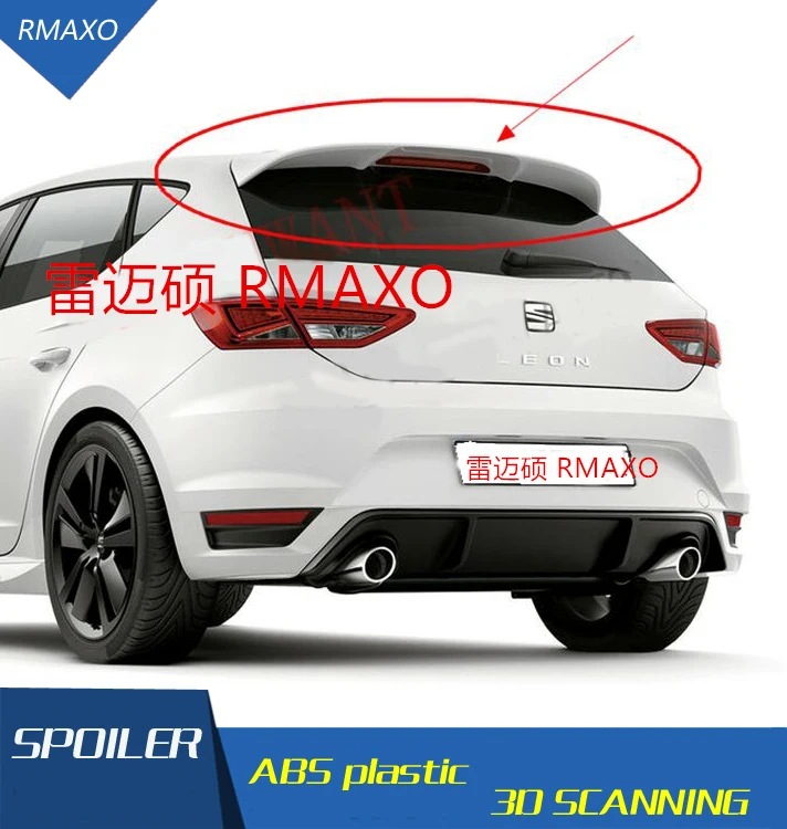 Спойлер для сиденья LEON спойлер на заднее крыло автомобиля 2008-2018 Материал: АБС