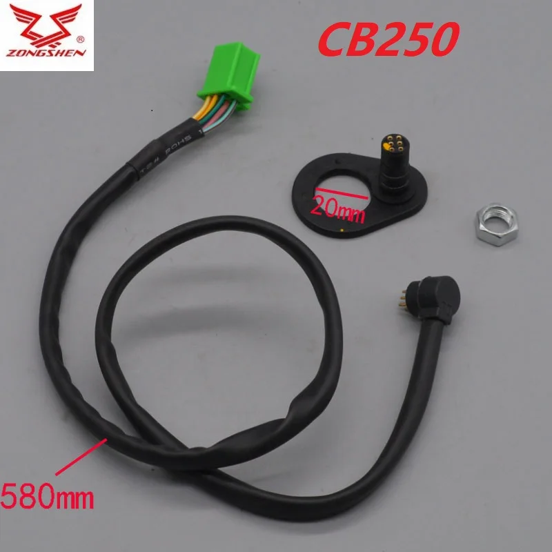 RTF GTY cbt250 cb200 200cc cqr zongshen loncin cb250 5 speed 250cc kayo motorcycle gear indicator sensor cable | Автомобили и