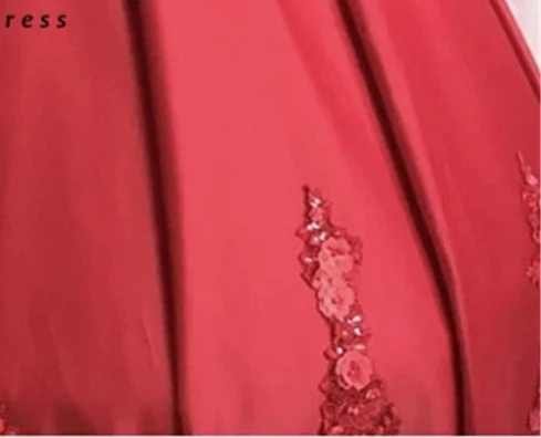 1 Vestidos de 15 anos quinceanera бальное платье на бретельках с сердечком и вырезом, Красные атласные платья с цветочной аппликацией Vestidos - Цвет: 1