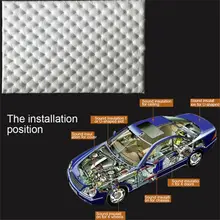Авто звукоизоляция Pad аварийная изоляция с закрытыми порами пены коврик 80*50 см охраны окружающей среды