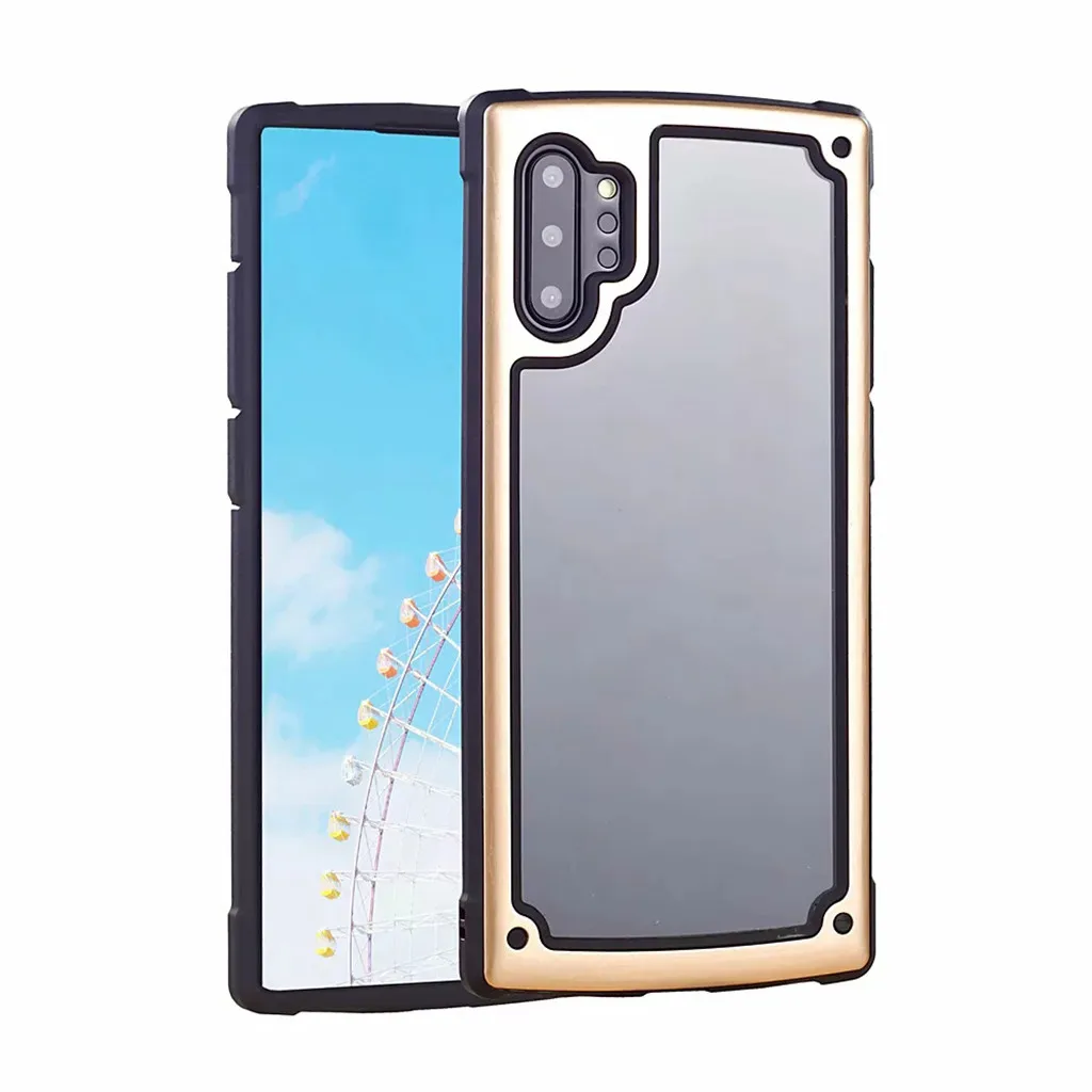 Защитный чехол для samsung Note10 Plus, чехол 6,8 imch, прозрачный, ультра-тонкий, PC, передняя оболочка, акриловая, задняя крышка, защита