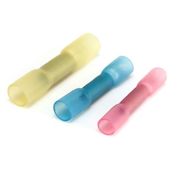 120 個フォークスペードシール熱収縮電線絶縁圧着コネクタバット端子 AWG10-22 キット詰め合わせ