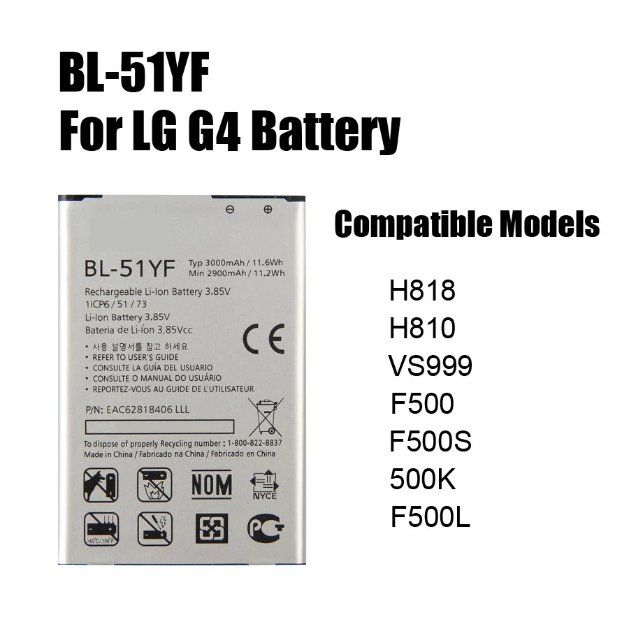 PINZHENG аккумулятор для телефона для LG G3 G4 G5 V10 V20 Батарея BL-51YF BL-53YH BL-42D1F BL-44E1F BL-45B1F батареи