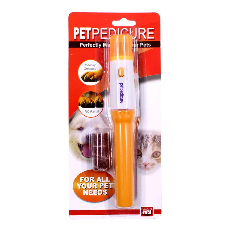 Машинка для стрижки ногтей для домашних животных Pedi Pet Dogs Электрический безболезненный триммер для стрижки лап для кошек - Цвет: Цвет: желтый