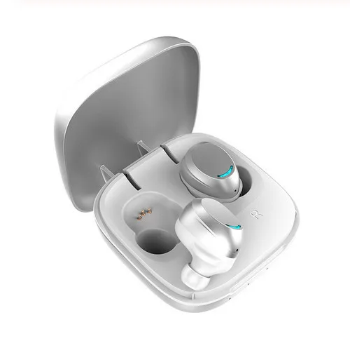 Lyenn U9 TWS Bluetooth 5,0 беспроводные наушники-вкладыши с сенсорным управлением наушники с микрофоном бас Спортивная гарнитура с металлической зарядной коробкой - Цвет: Sliver