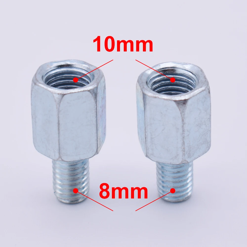 for yamaha kawasaki bajaj honda ktm suzuki Motorcycle Rear ViewMirror Adapter Bolts Screw 8 to 10mm Mirror Reverse Adapter Bolts