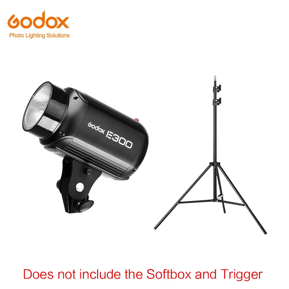 Godox E300 300Ws Фотостудия вспышка стробоскоп свет+ 50x70 см сотовый жир+ 180 см осветительная стойка+ AT-16 ТРИГГЕРНАЯ вспышка - Цвет: Kit 4