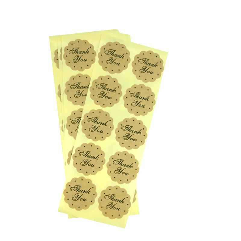 100 шт./лот, коробка для торта, уплотнительная этикетка, различные формы, наклейки для дневника ручной работы, офисные принадлежности для подарков, наклейки для девочек - Цвет: 35mm flower thankyou
