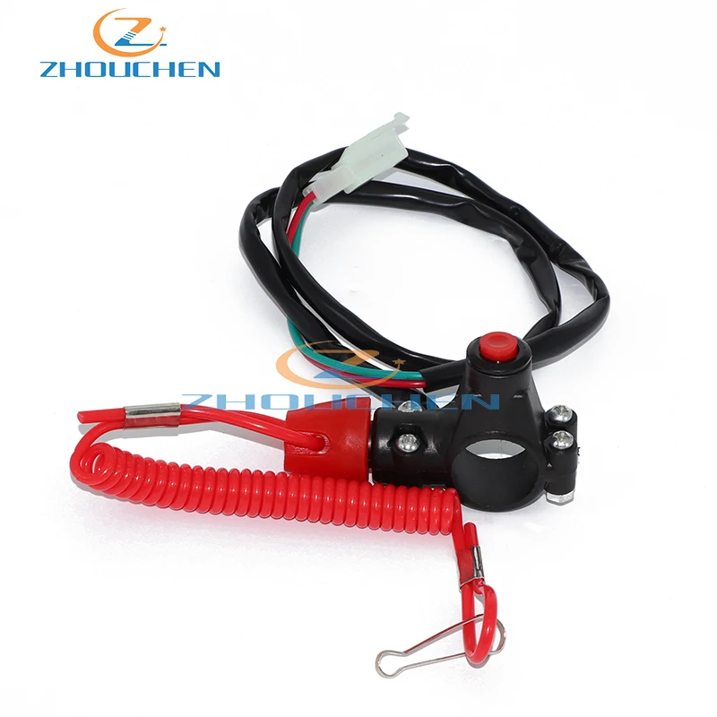 Off Tether Safety Stop Kill Switch Push Button For 2 Stroke Mini Moto Dirt ATV Quad 4 Wheeler Minimoto Pocket Bike | Автомобили и