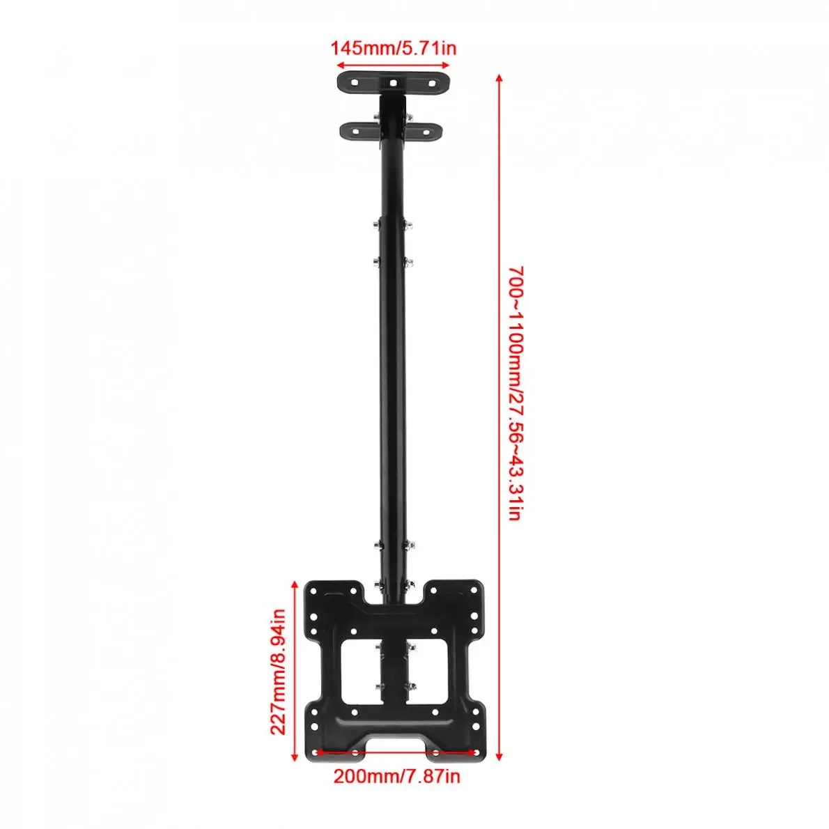 Universal 50KG Adjustable TV Flat Panel Wall Cantilever Hanger with Cable Clip and Small Wrench for 15-42 Inch LCD LED Monitor