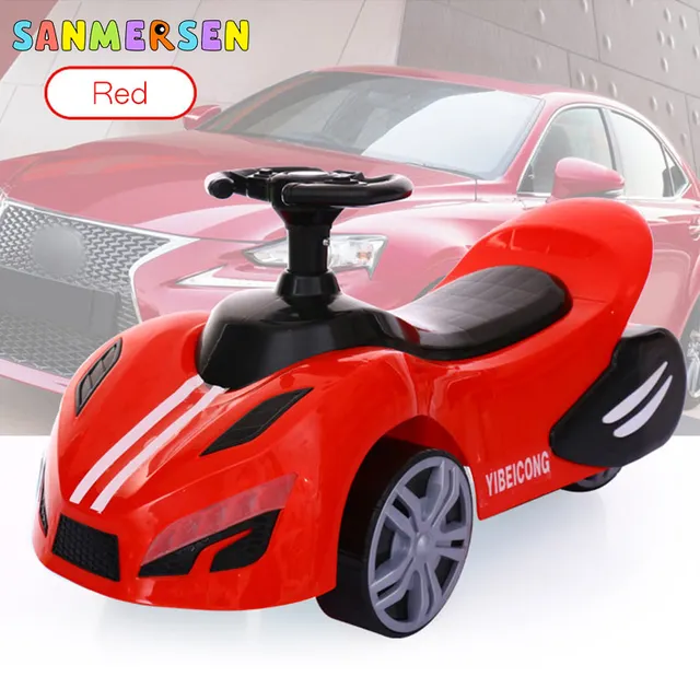 2020 Upgrade 1-3 Old Children's Car Scooter Baby Four Wheel Ride On Toys Car Electric Car For Kids Baby Walker With Light Music 4