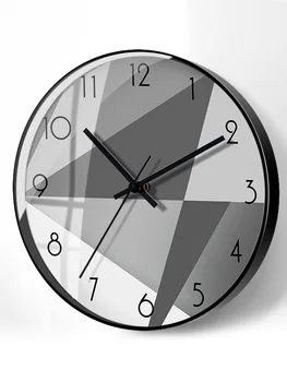 

Atmosphere Household Northern Europe Mute Clocks And Watches Originality Light Luxurious Quartz Clock Decorate Wall Clock Hang