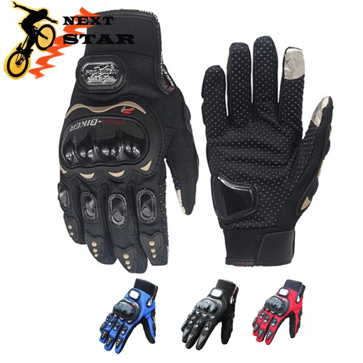 

Motorcycle Racing Touchscreen Waterproof Full Finger Outdoor Sport Gloves For ATV Downhill Cycling Riding Genuine Leather Gloves