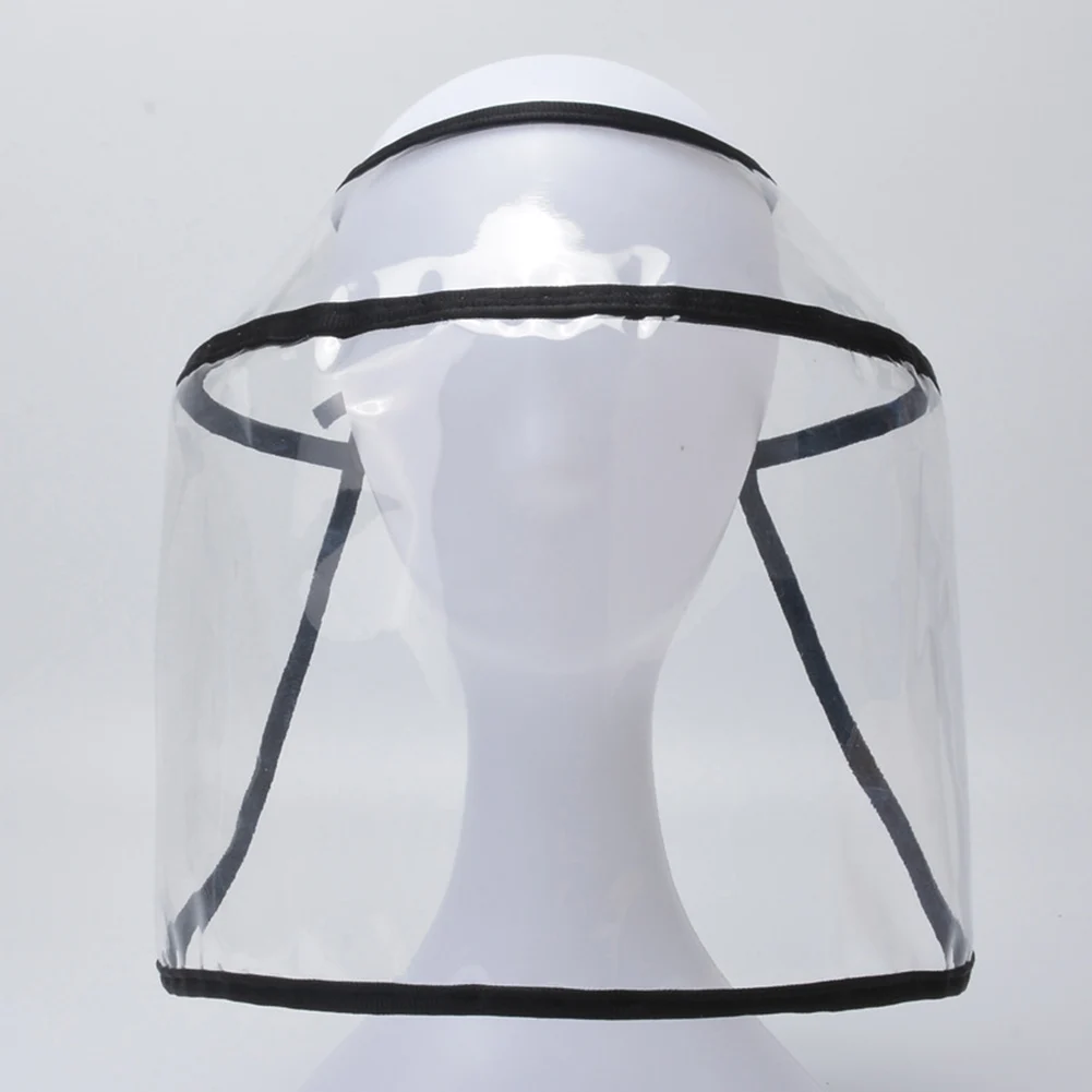 

Transparent Mask Hat Protective Particulate Anti-Spitting Splash Windproof Face Shield Prevent Saliva Droplet Removable Mask