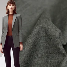 Перламутровые шелковые Японские Серые эластичные камвольные шерстяные ткани материалы для одежды осенние женские брюки костюмы швейная ткань