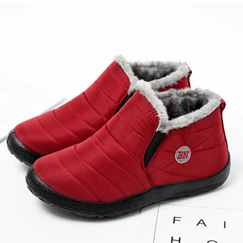 

Warm Ankle Boots For Women Boots Winter Snow Boots Woman Booties Winter Boots Female Velvet Women Shoes Male Plus Size 36-46