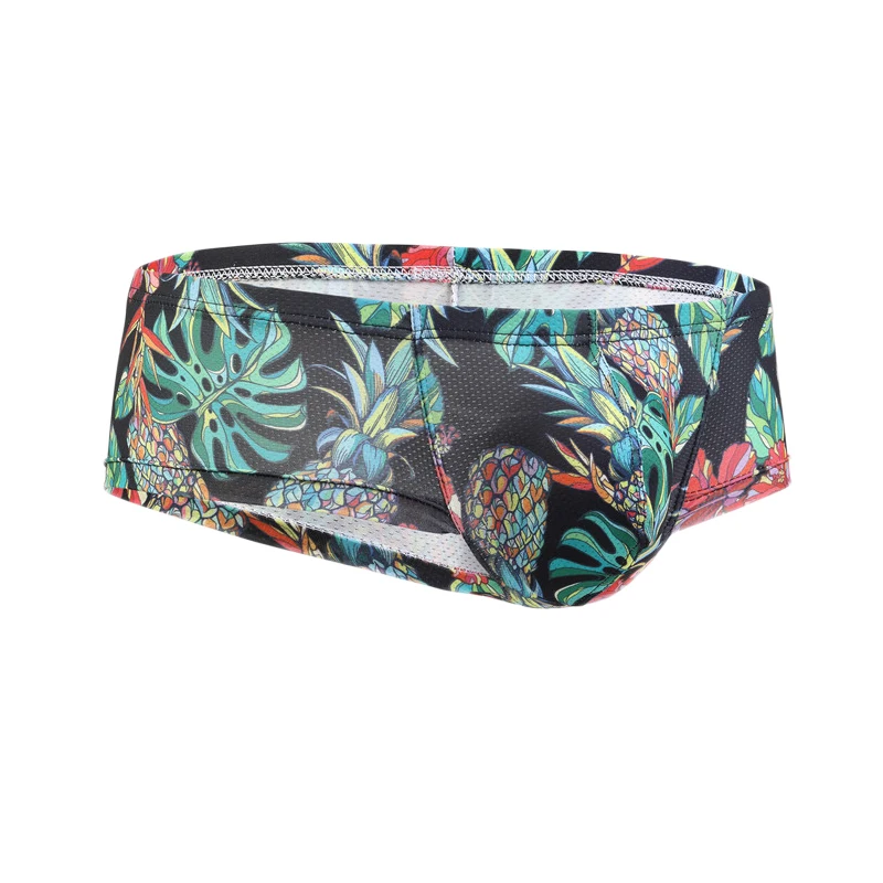 10PCS Sexy Men Underwear Men's Printed Briefs Fashion Sexy Low-waist Bikini Underpants Men  Multicolor Breathable Tight Boxers