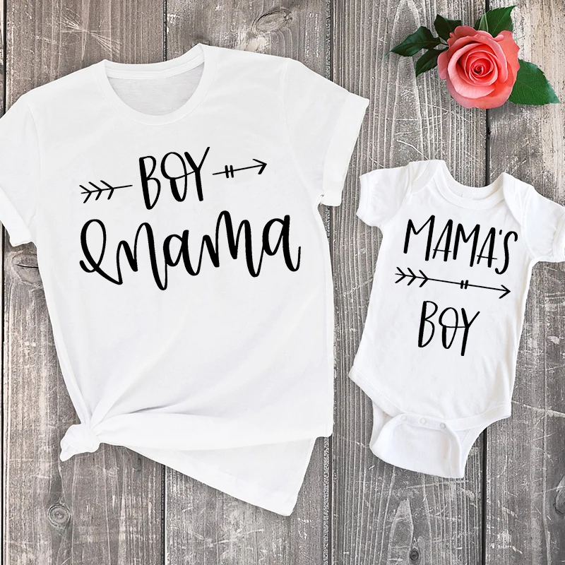 Mama Baby Boy Matching Outfits Mom Baby Matching Clothes Boy 1pc