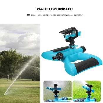 

Garden Sprinkler 360 Rotating 3 Nozzle Water Sprinkler Lawn Irrigation System Drip Irrigation Plant Garden Tools