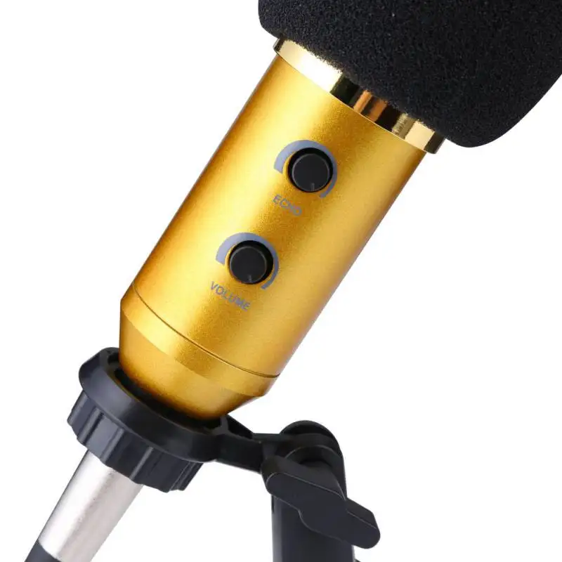 USB микрофон MK-F600TL студийный караоке конденсаторный проводной микрофон для компьютера видео запись ручной микрофон с штативом