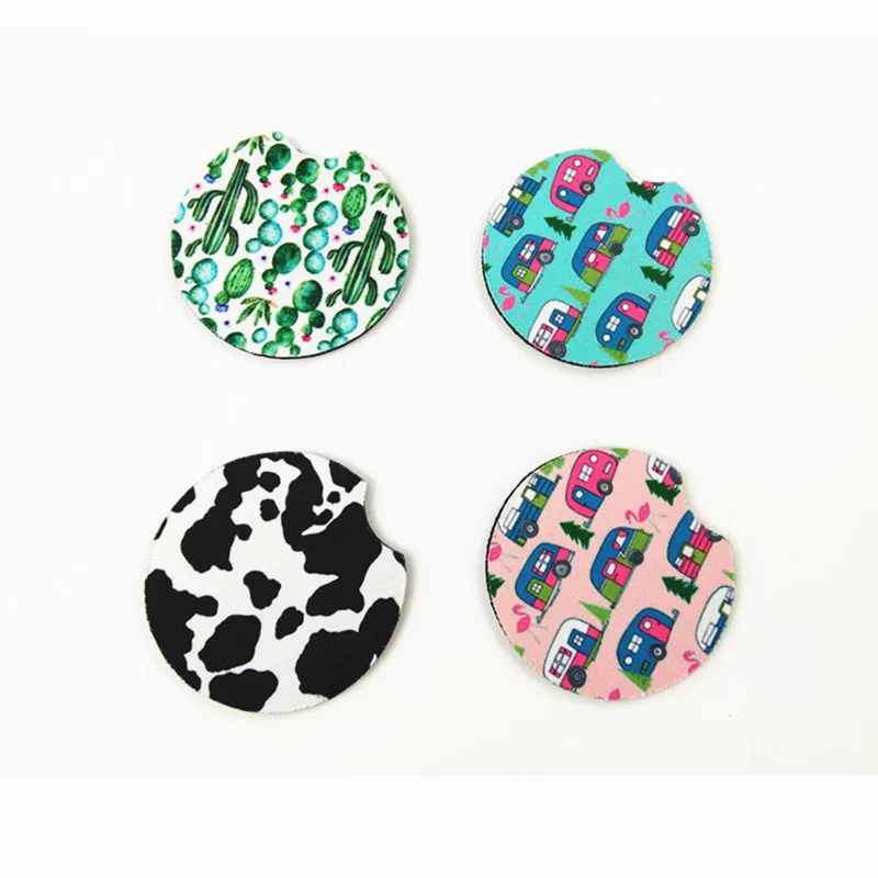 16 стилей Неопреновая Автомобильная чашка Настольный коврик подставка под кружку