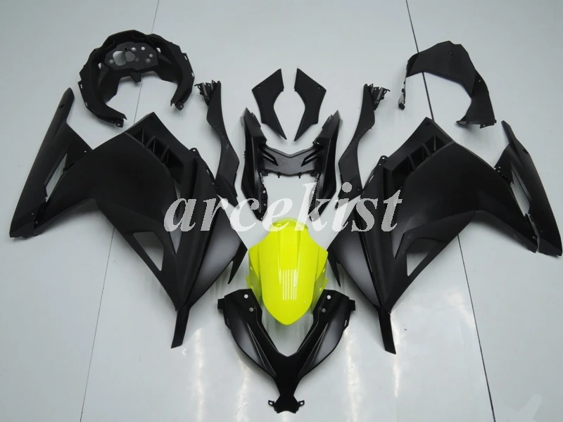 Литьевая Форма ABS Обтекатели комплект подходит для Kawasaki Ninja 300 EX300 2013 Кузов Набор черный матовый