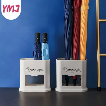 

Creative Umbrella Storage Rack Oval Umbrella Stand Rack Umbrella Draining Can Storage Holder 4 Holes Hallway Entryway Office
