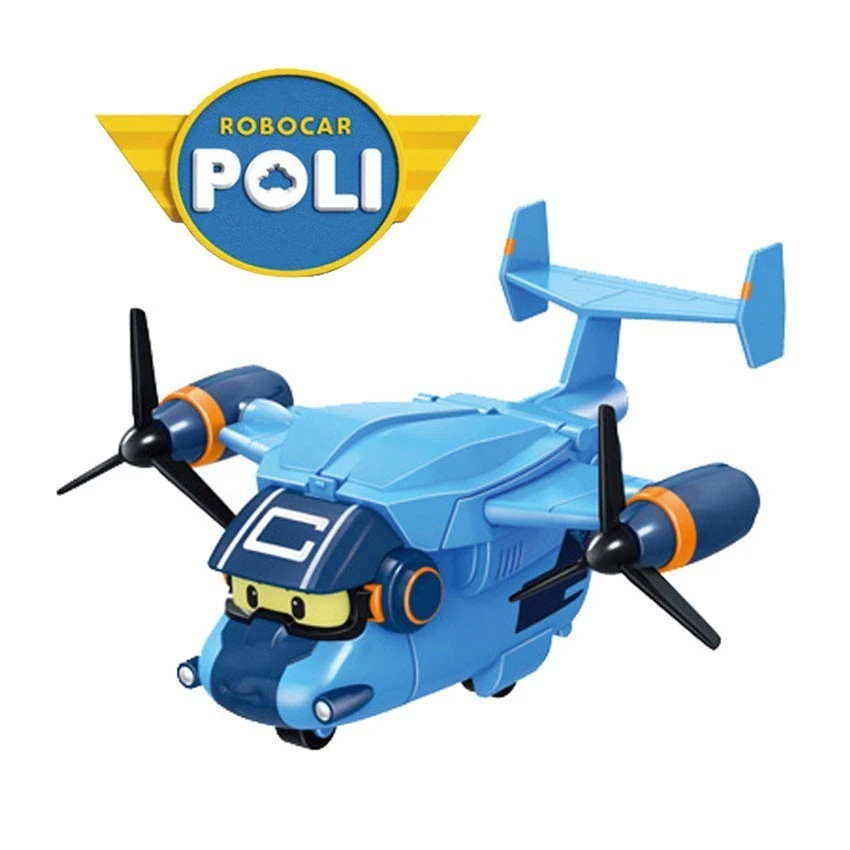 Новые стили детских игрушек Robocar Poli самолет деформация робот Amber Roy Car игрушки