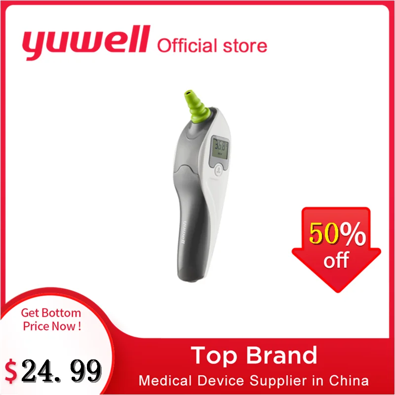 

Yuwell Ear Thermometre LCD Digital Infrared Baby Thermometer Non-Contact Medical Fever Measurement Device Health Care Monitors