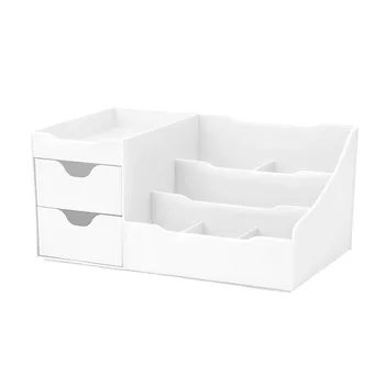 

Cosmetic storage box neat design cosmetic storage box with drawers white desktop storage органайзер для косметки organizer 22*