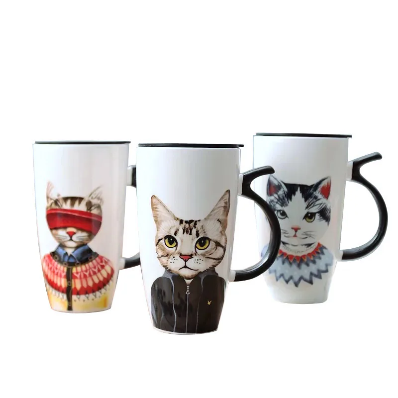 

Cartoon Ceramic Coffee Mug Porcelain Juice Drinking Cup Coffee Milk Tea Cup