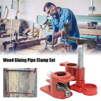 

1/2" Professional Wood Glue Pipe Clamp Set Woodwork Cast Iron Clamp Woodworking Tools Water Pipe Connector Quick Wood Clamp