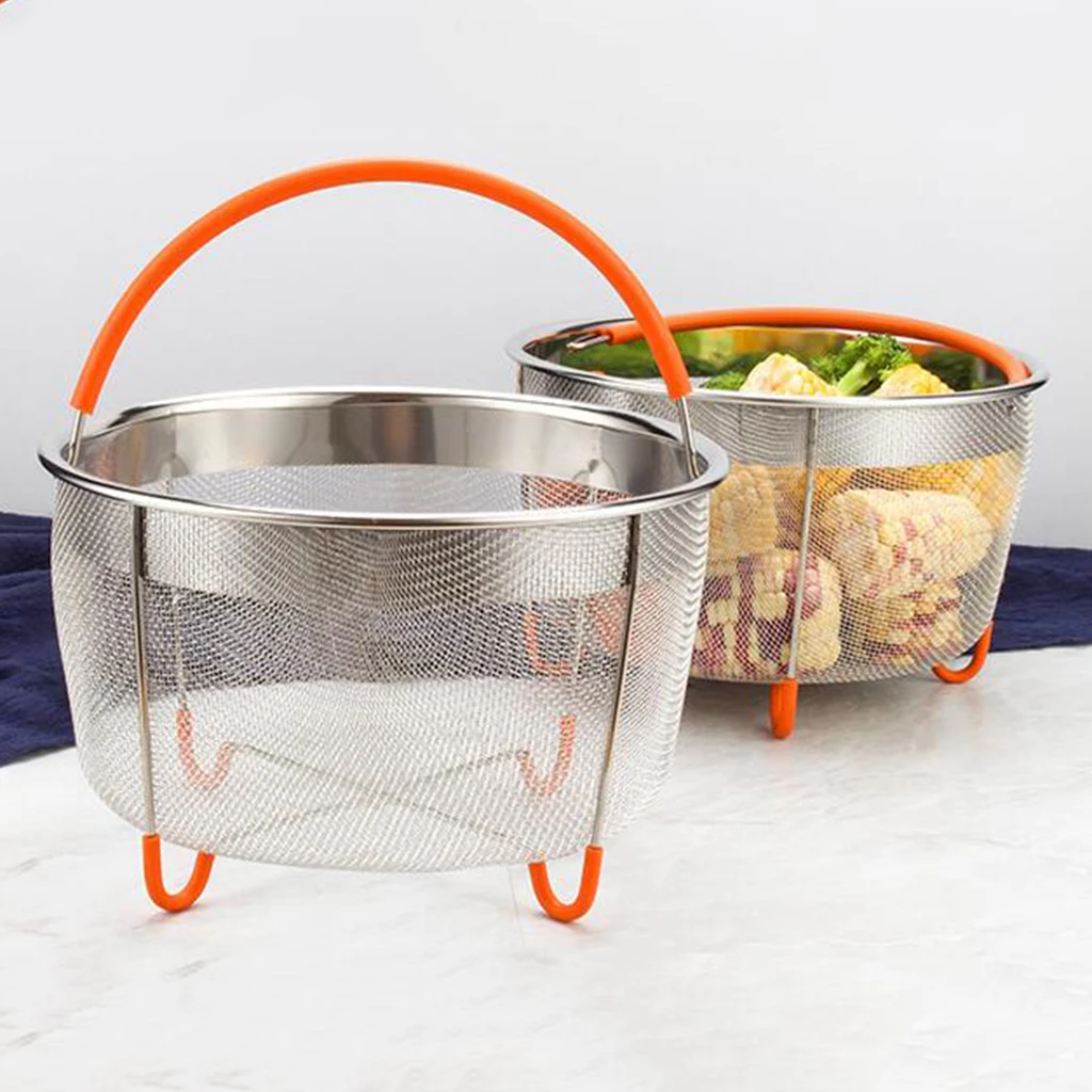 6qt Steamer Basket for Accessories Stainless Steel Strainer and Insert for Pressure Pot and Other Cooking Pot