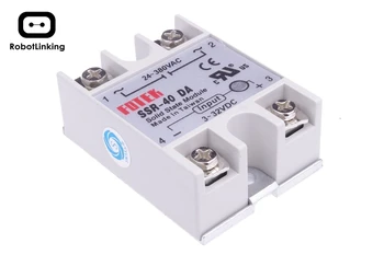 

DC-AC Metal Base Solid State Relay SSR-40DA 40A Output AC 24-380V