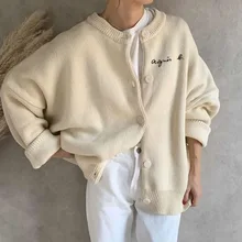 

Cardigan For Women Autumn Clothes Ladies Oversize Casual Simplicity Korean Style Fashion Female Sweater Jacket Coat Short 2021