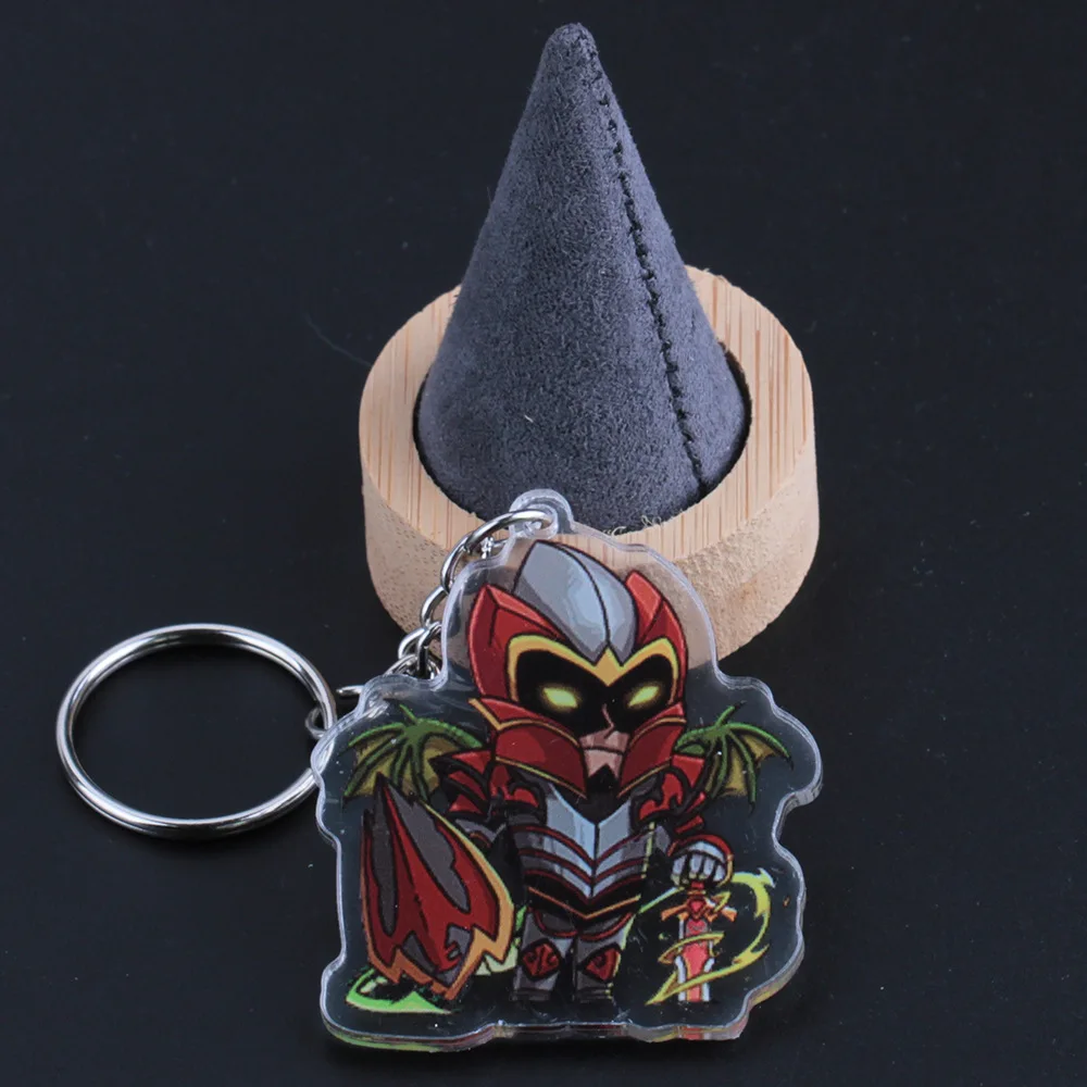 47 1-53 стили с принтами из игр Warcraft и Dota, двойная акриловая сторона брелки для ключей для Для мужчин Для женщин Dota2 Pudge топор Kael Roshan jugg Цифры Подвески на брелки для ключей брелок держатель Porte Clef игровые ювелирные изделия - Цвет: 47