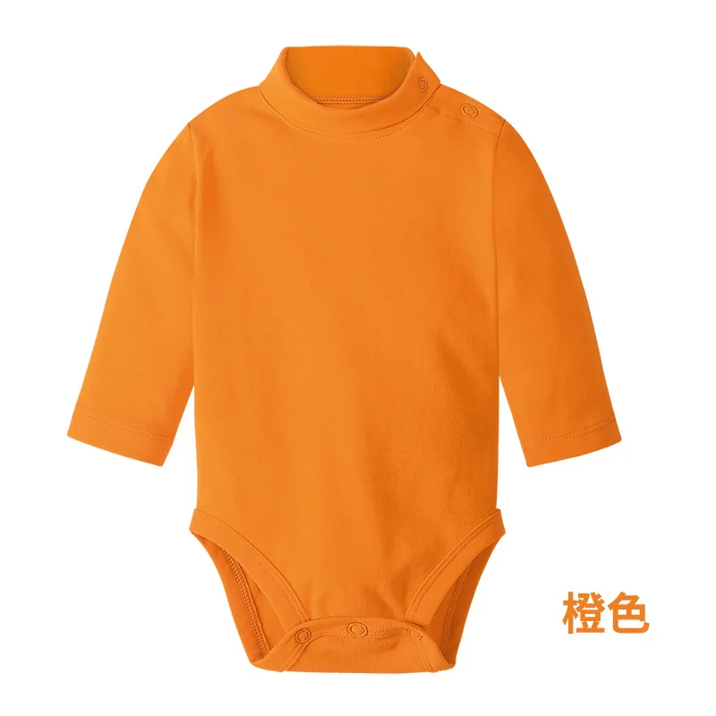 Детская одежда осенний теплый хлопковый комбинезон с длинными рукавами и высоким воротником zq052