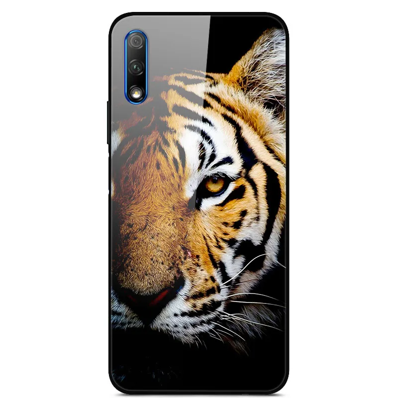 Серебристый Для huawei Honor 9X чехол, силиконовый бампер, жесткий, закаленное покрытие для huawei Honor 9X x9, китайская версия, стеклянный чехол Honor9X 9 X Funda - Цвет: Серебристый