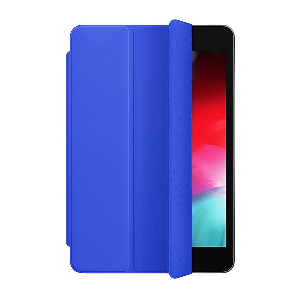 [Подлинный жидкий силикон] смарт-чехол для iPad mini 5, силиконовый чехол, 7,9 дюймов, универсальный протектор, функция сна, складной кронштейн - Цвет: Royal blue