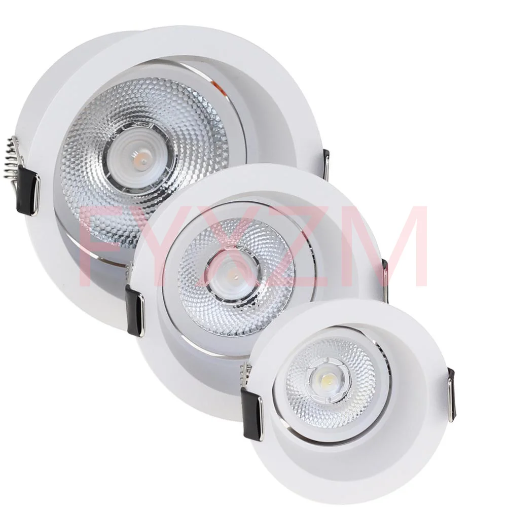 Description Picture 3 of itemCRI92 Anti-glare LED 5W 7W 9W 12W 15W Embedded Ceiling Downlight Round Spotlights Recessed Led Indoor Ceiling Light for Jewelry