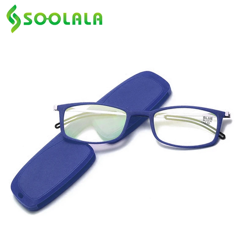 Soolalaミニsos財布ノーズクリップ抗青色光老眼鏡女性男性薄型メタルeeglasses老眼老眼鏡 老眼鏡 Aliexpress