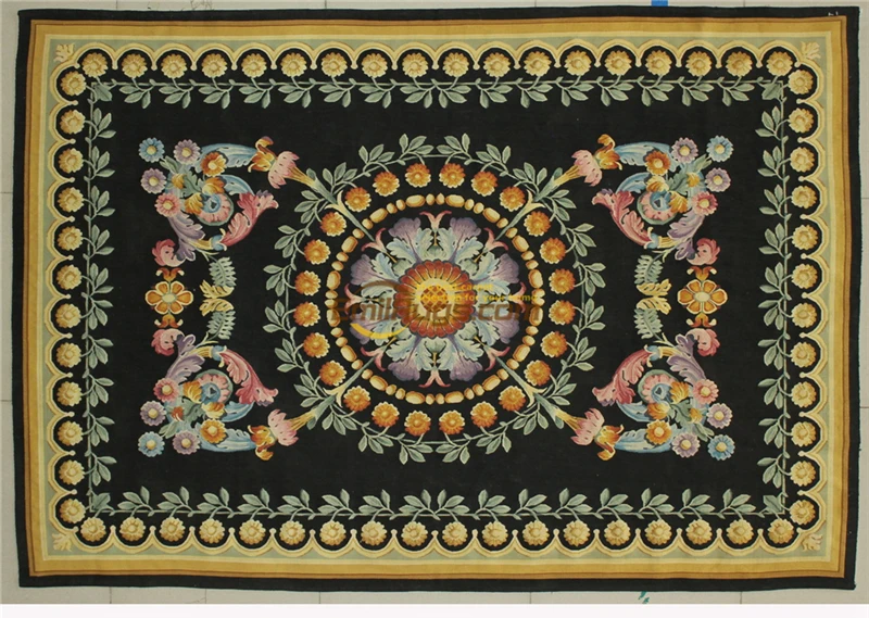 Тканый французский шик Aubusson ковер античный Французский гостиная антикварная