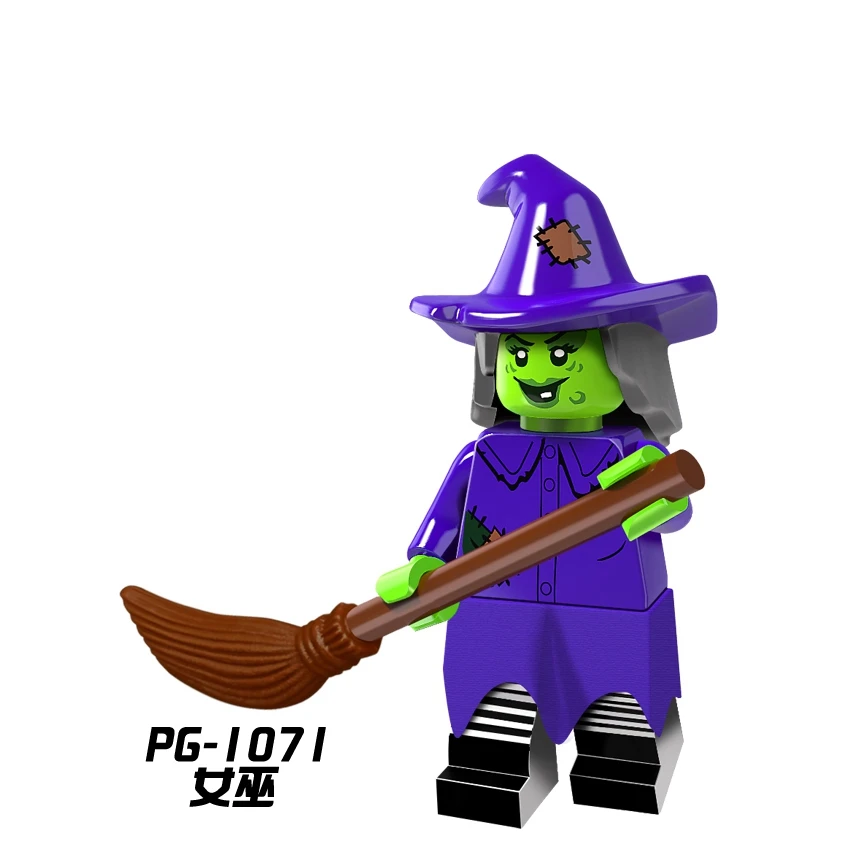Один фигуры Хэллоуина Зомби, Ведьма призрак маска "Фредди" Охотник-Черная пятница Джек Джейсон вампира, строительные блоки, игрушки, подарки