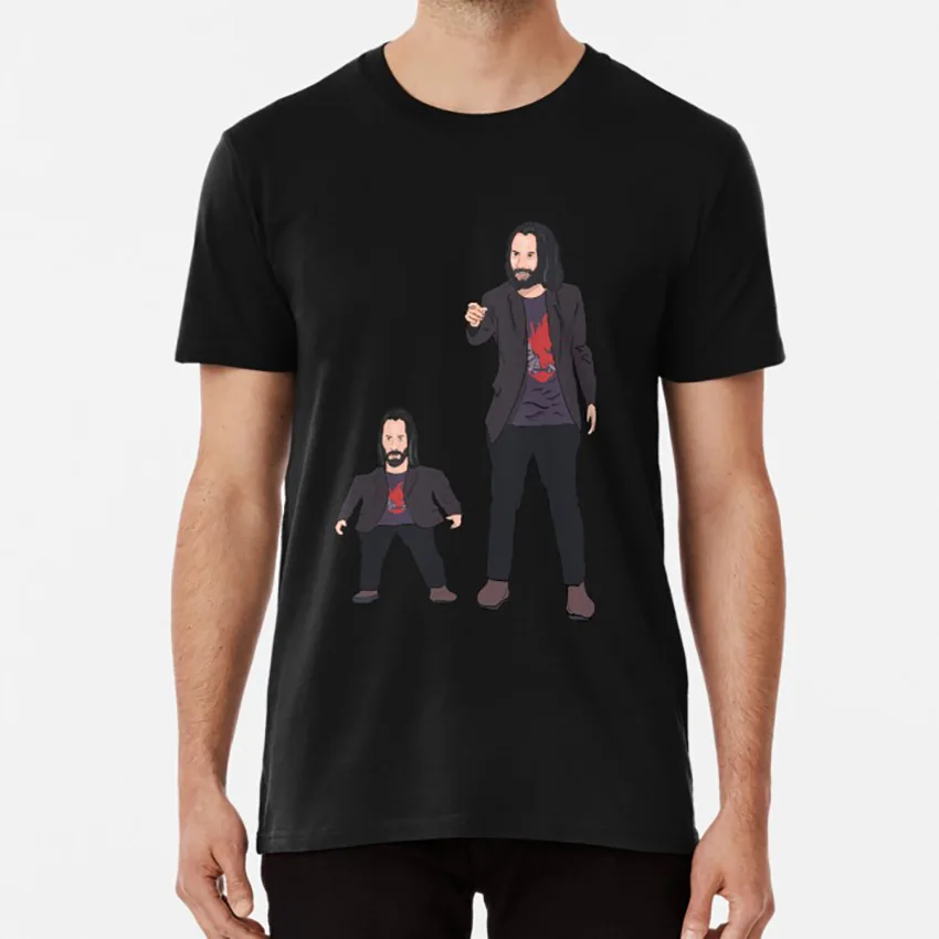 Мини Keanu Reeves и захватывающий Meme футболка keanu reeves вентилятор heartwaring keanureeves meme оптом |