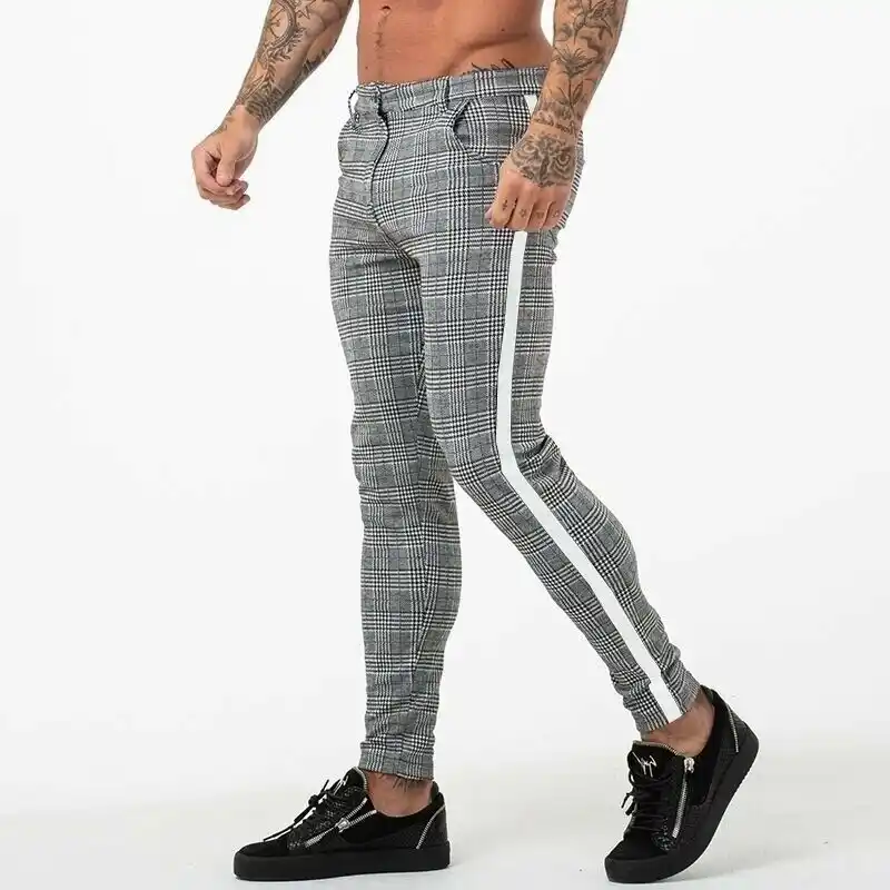 Skinny grid pants Clearance