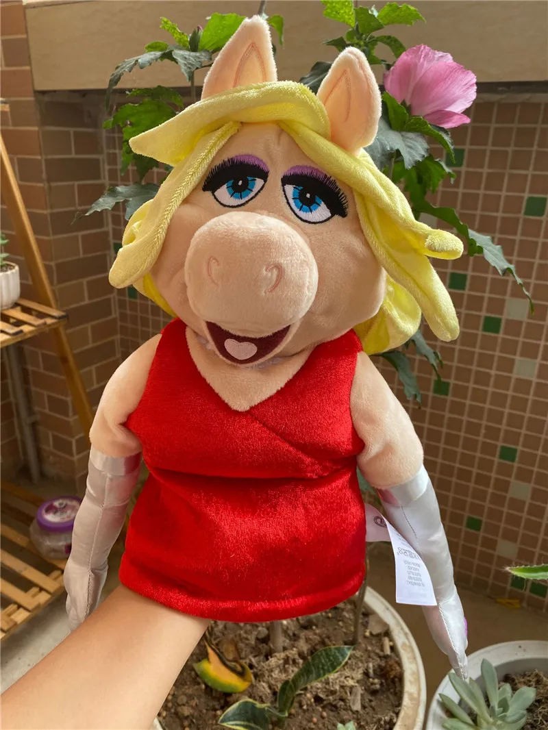 The Muppets Puppet Miss Piggy Muppet Hand Puppet Black Dress Toys Dress Pig  - AliExpress